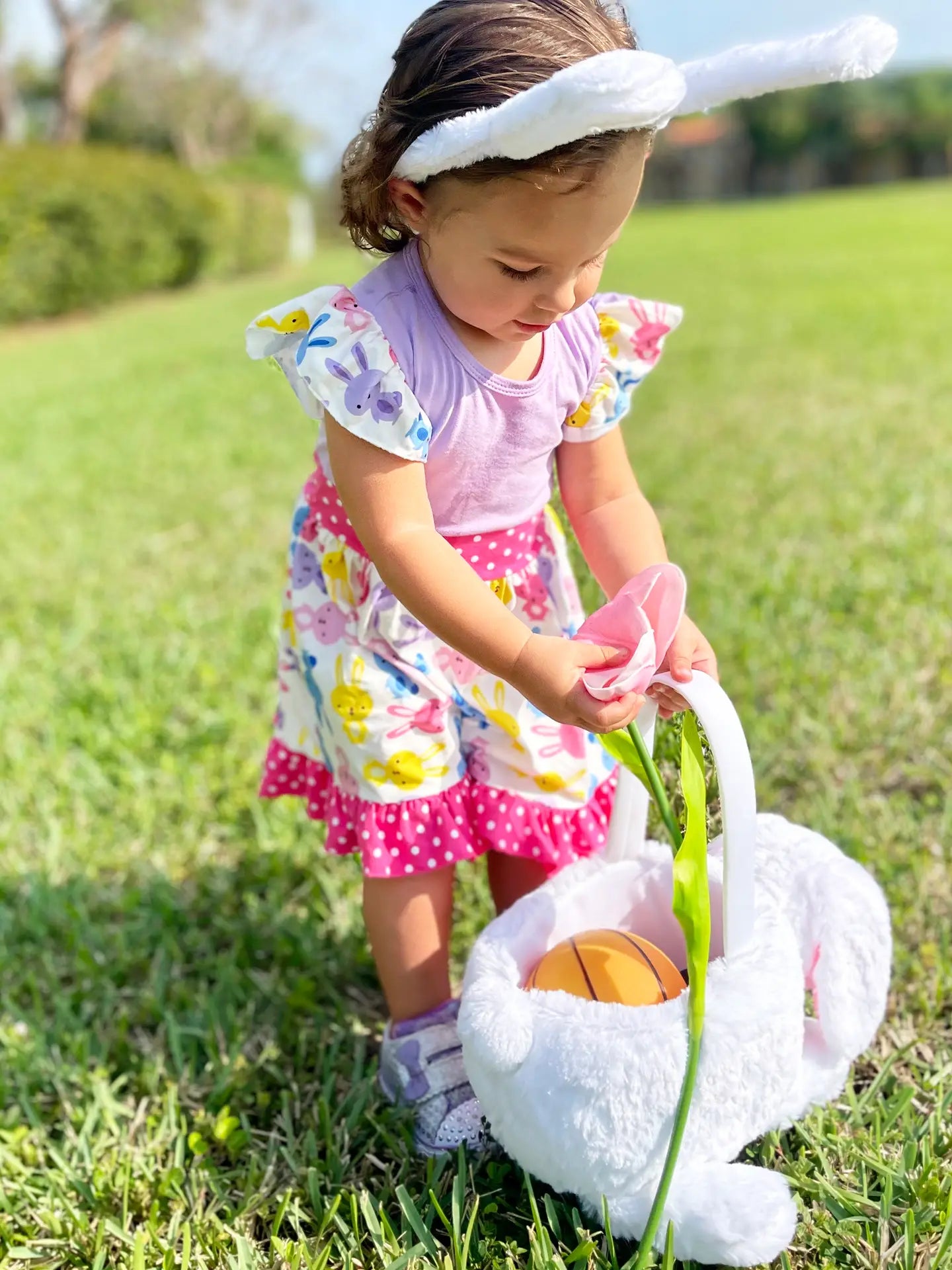 Girls Spring Party Dress Ruffle Pink & Purple Princess
