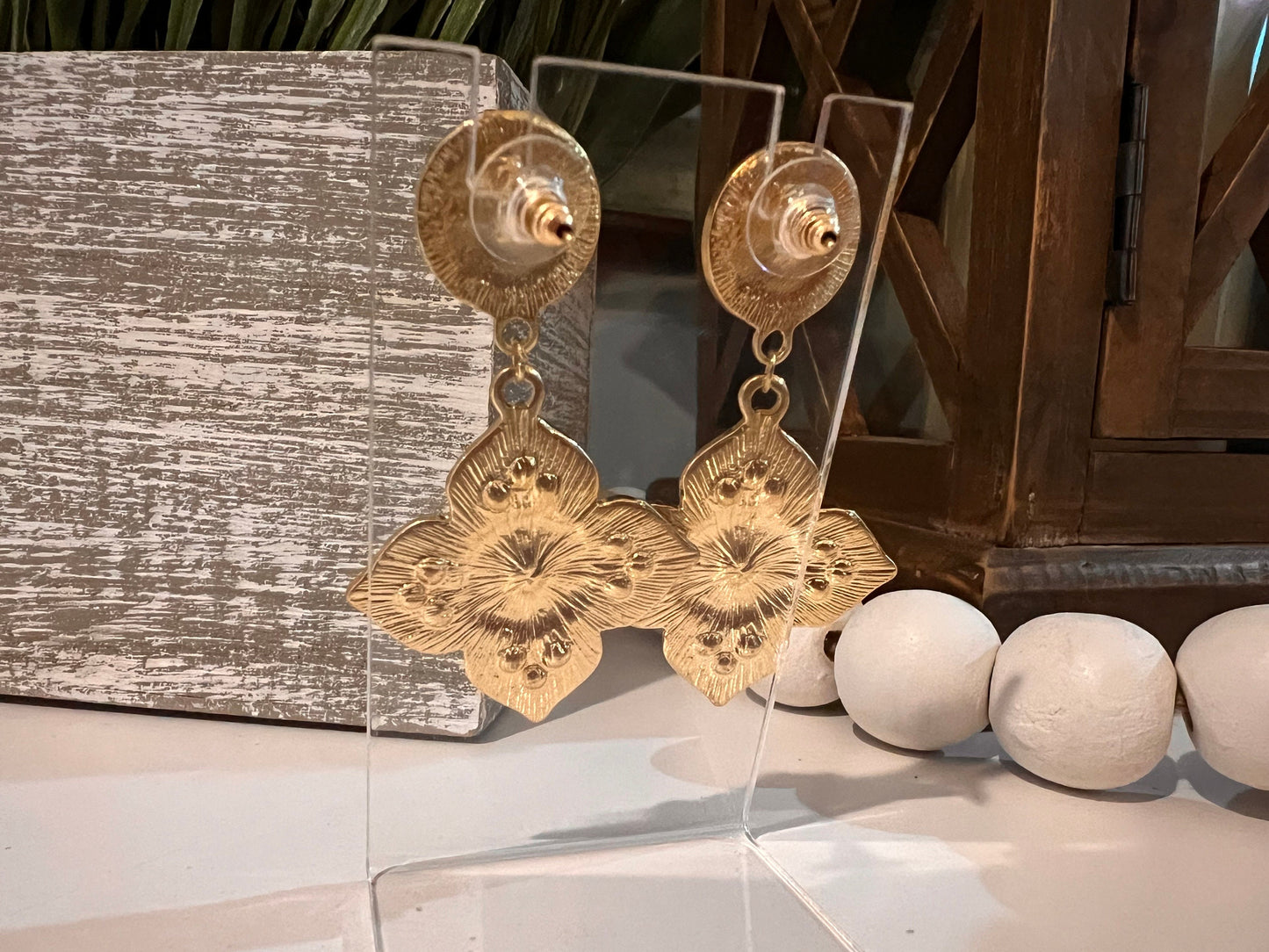 Boutique Gem Medallion Earrings
