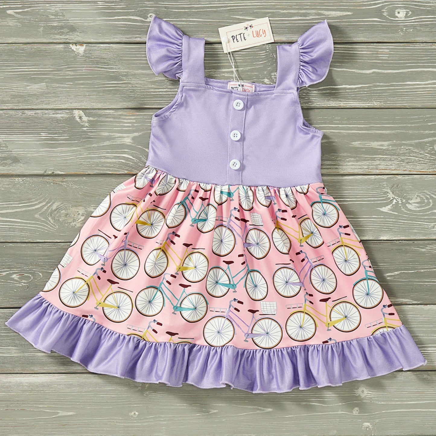 Girls Vintage Bike Dress