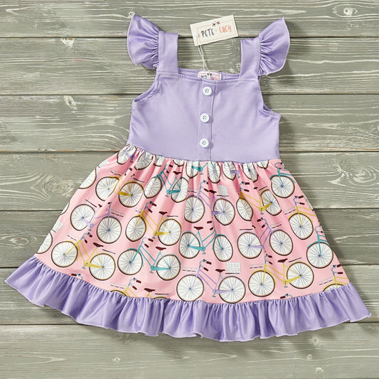 Girls Vintage Bike Dress