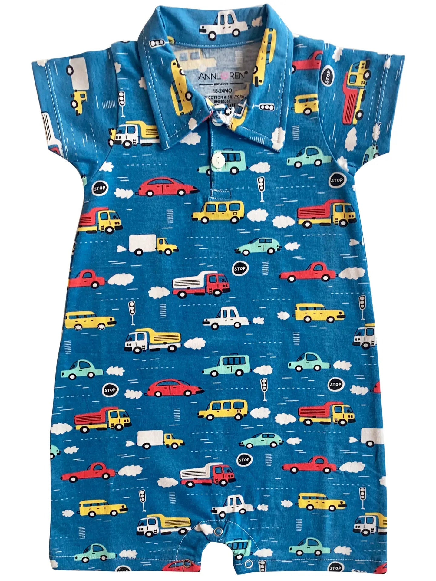 Cars Trucks Baby Shorts Romper Boys Clothing Spring