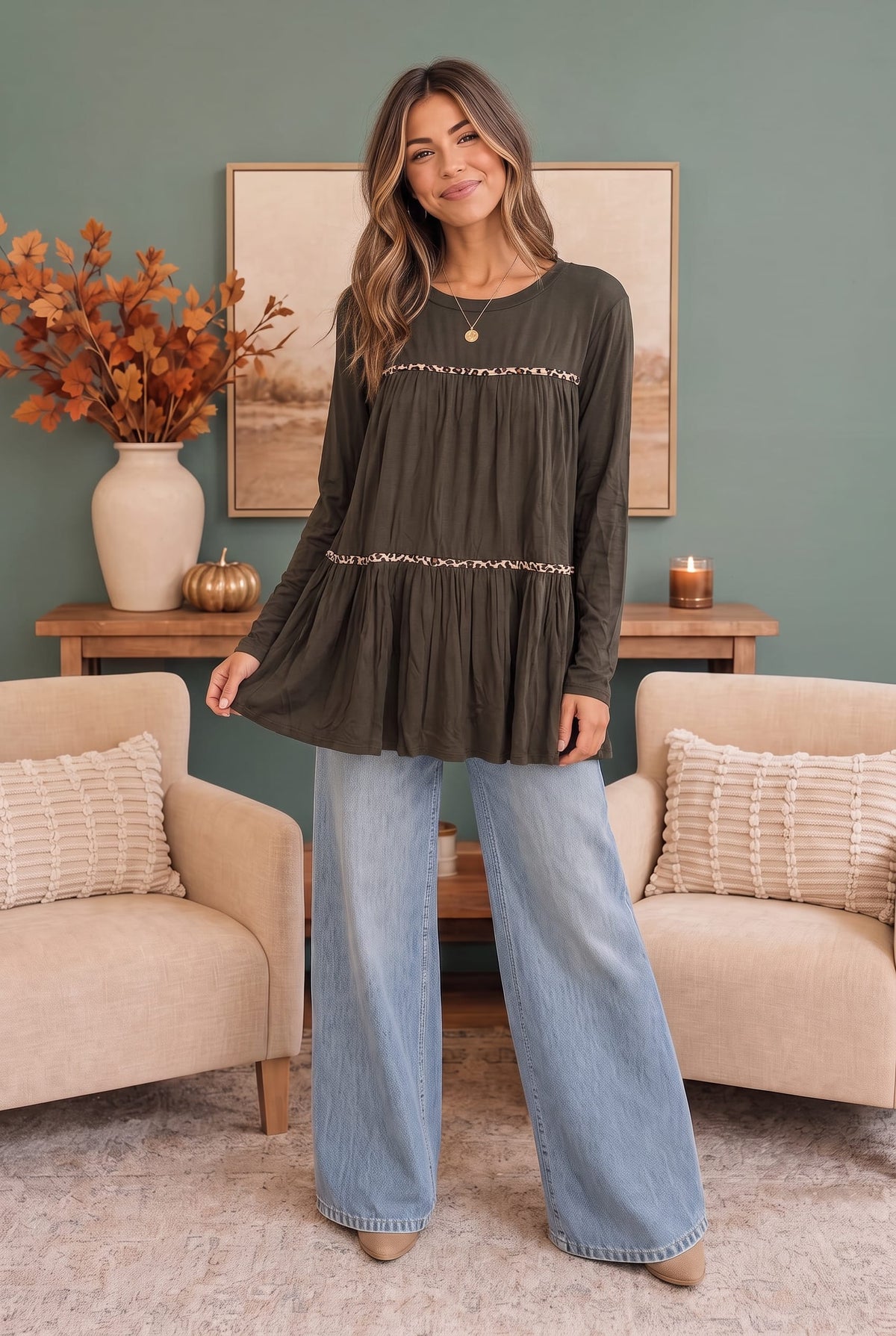 In the Details Tiered Babydoll Top