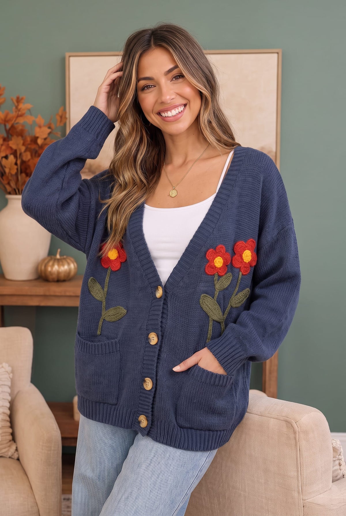 Garden Party Every Day Floral Cardigan