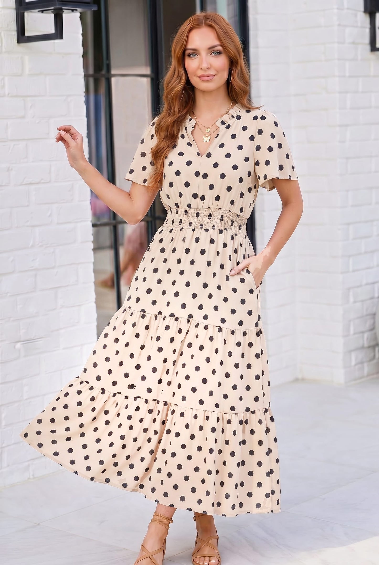 Spotted Something Sweet: Polka Dot Midi Dress