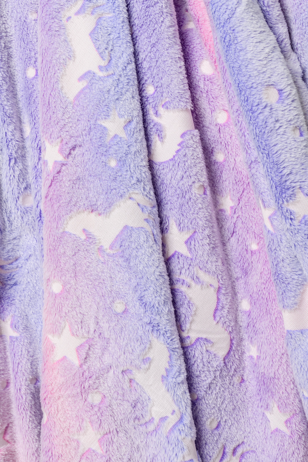 Glow in the Dark Blanket in Unicorn Rainbow