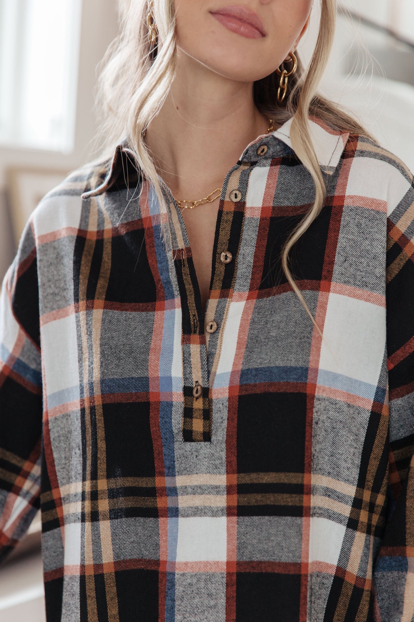 Make it Right Plaid Shirt Dress