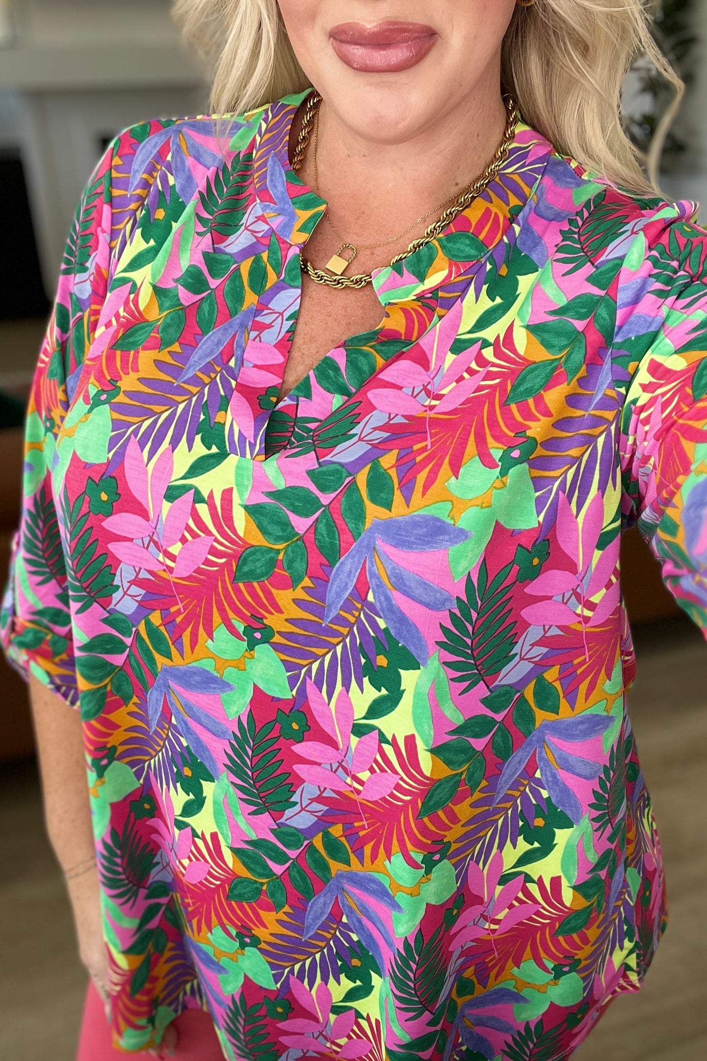 Lizzy Top in Tropical Multi